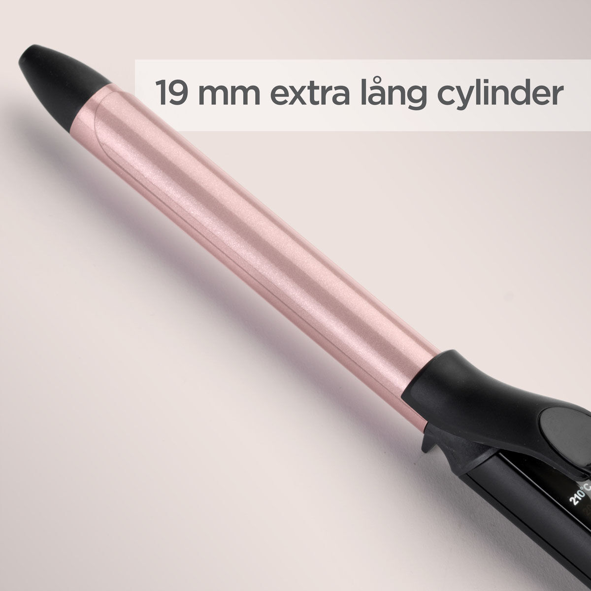 19 mm bred med extra l&aring;ng cylinder